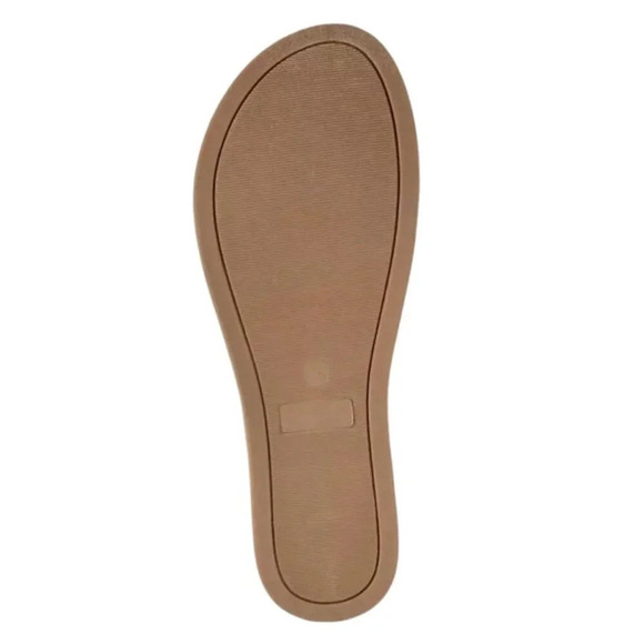 JOURNEE COLLECTION WHITLEY Women's White Double Strap Slide Flats Sandals Size 6 - Picture 5 of 6
